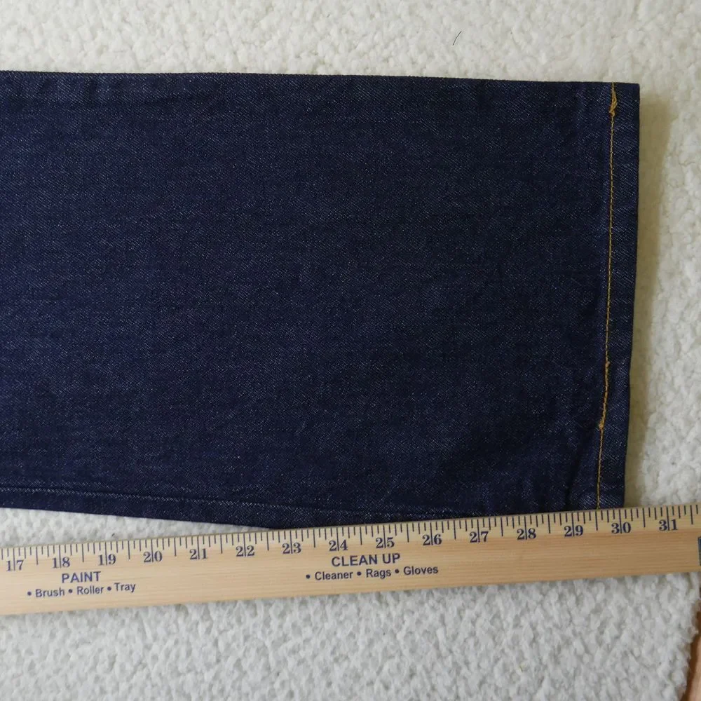 Vintage Levi's 517 Jeans Mens 38x30 Deadstock Y2K 2000s Boot Cut Dark Wash Denim
